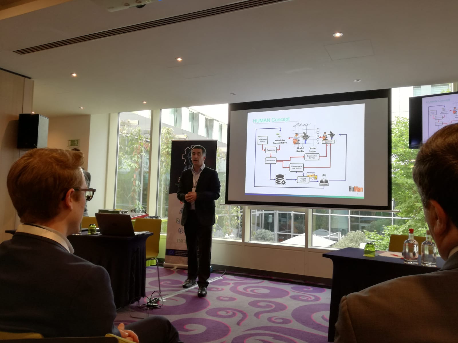 Manuel oliveria presenting HuMan